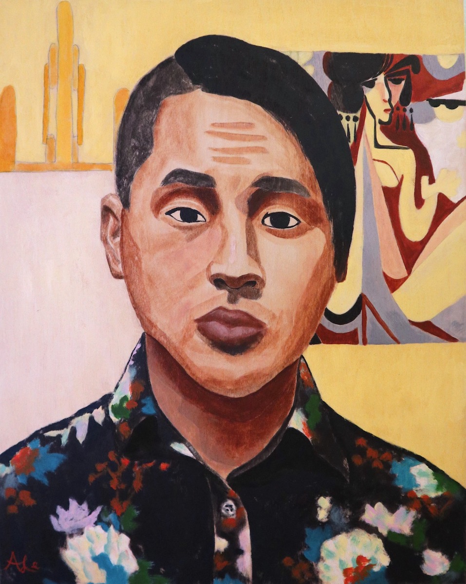 Self Portrait painting by Anthony Le