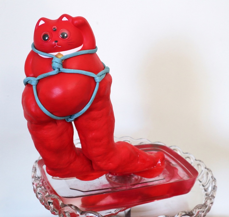 Red Cat Sculpture (2022)