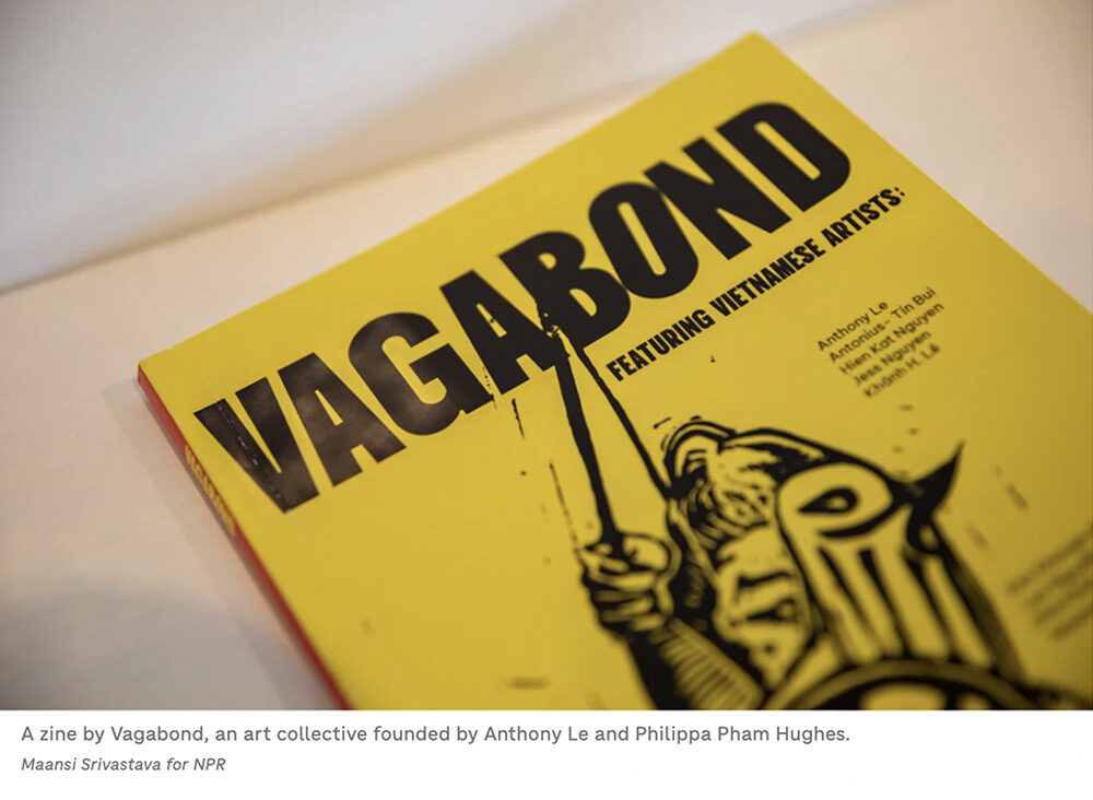 A zine by Vagabond, an art collective founded by Anthony Le and Philippa Pham Hughes. Photo by Maansi Srivastava for NPR