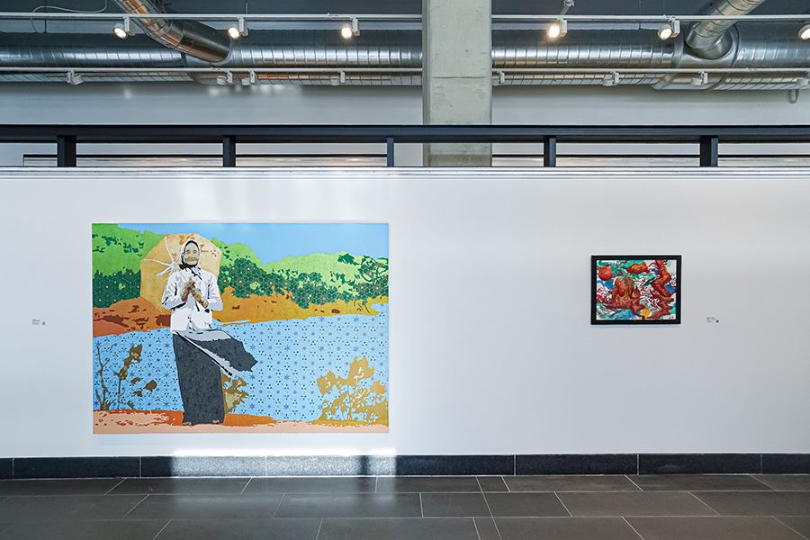Works by Khánh H. Lê and Kim Sandara at DC Commission on the Arts and Humanities Gallery - Photo by Albert Ting