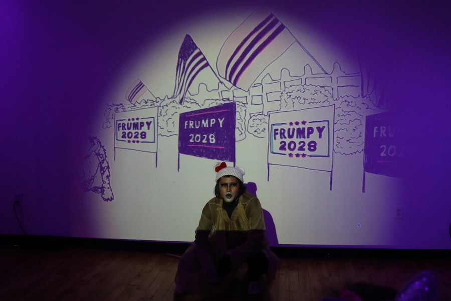 TONI HONI Frumpy signs at Thundershark Gallery | Photo by Ashley Jaye Williams
