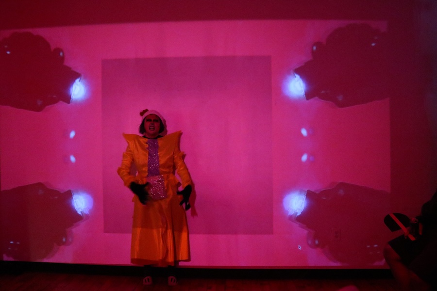 TONI HONI ICE raid performance at Thundershark Gallery | Photo by Ashley Jaye Williams